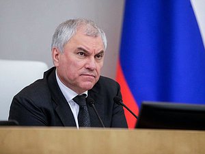 Председатель Государственной Думы Вячеслав Володин