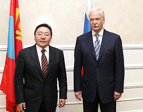 31 мая состоялась встреча Председателя Государственной Думы Бориса Грызлова с Президентом Монголии Цахиагийном Элбэгдоржем