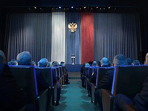 Торжественный вечер, посвященный Дню работника органов безопасности РФ. Фото: пресс-служба Президента РФ