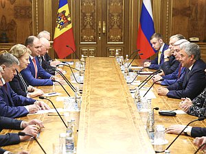 Meeting of Chairman of the State Duma Viacheslav Volodin and Chairwoman of the Parliament of the Republic of Moldova Zinaida Greceanîi