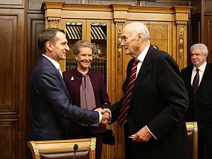 Встреча Сергея Нарышкина с президентом благотворительного фонда «Романовы для России» Димитрием Романовым 