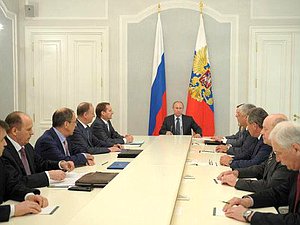 Председатель Государственной Думы Сергей Нарышкин принял участие в оперативном совещании Совета Безопасности