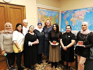Deputy Chairwoman of the State Duma Olga Epifanova and a delegation of Businesswomen’s Society of the Kingdom of Bahrain
