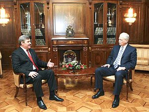 10 марта состоялась встреча Председателя Государственной Думы Бориса Грызлова с Председателем Верховного Совета Приднестровской Молдавской Республики Анатолием Каминским