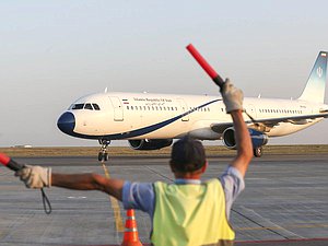 Прибытие в Волгоград делегации Собрания Исламского Совета Исламской Республики Иран (самолет)