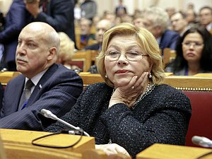 Первый заместитель председателя Комитета по культуре Елена Драпеко во время заседания. Автор фото:Анна Исакова/Фотослужба Государственной Думы.