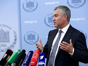 Председатель Государственной Думы Вячеслав Володин