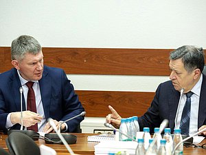 Министр экономического развития РФ Максим Решетников и Председатель Комитета по бюджету и налогам Андрей Макаров