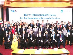 Participants of the 9th International Seminar for Parliamentary Research Services in the Republic of Korea