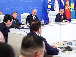 Председатель Палаты представителей Национального собрания Республики Беларусь Игорь Сергеенко и Председатель Государственной Думы Вячеслав Володин