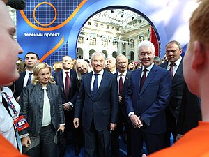 Председатель Государственной Думы Вячеслав Володин и мэр Москвы Сергей Собянин