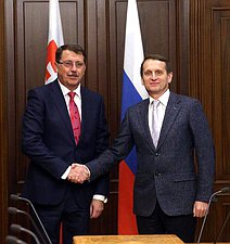 Председатель Государственной Думы Сергей Нарышкин встретился с Председателем Национального Совета Словацкой Республики Паволом Пашкой