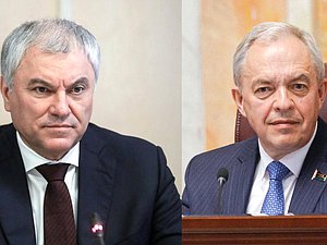 Вячеслав Володин и Игорь Сергеенко