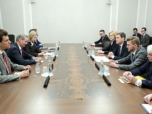 Meeting of First Deputy Chairman of the State Duma Aleksandr Zhukov and Chairman of the Board of the German-Russian Forum Matthias Platzeck