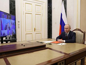 Совещание с постоянными членами Совета Безопасности. Фото: kremlin.ru