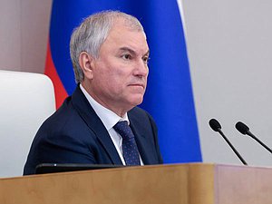 Председатель Государственной Думы Вячеслав Володин