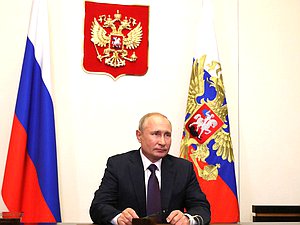 Совещание Владимира Путина с постоянными членами Совета Безопасности (в режиме видеоконференции). Фото: www.kremlin.ru