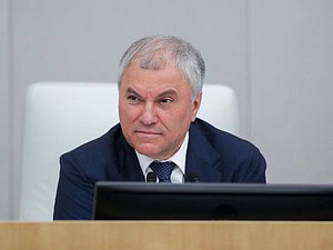 Chairman of the State Duma Vyacheslav Volodin