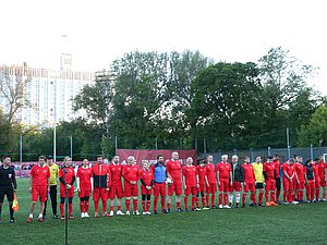 Товарищеский футбольный матч между командами Государственной Думы и Бундестага