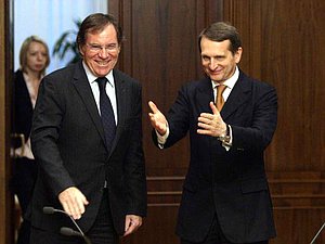 12 ноября  Председатель Государственной Думы Сергей Нарышкин провел встречу с Председателем Парламентской ассамблеи Совета Европы Жан-Клодом Миньоном