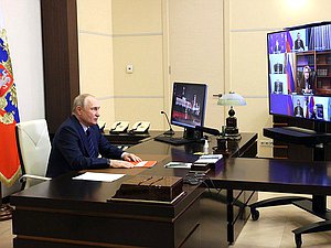Совещание с постоянными членами Совета Безопасности. Фото: kremlin.ru