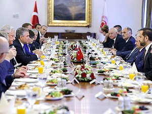 Meeting of Chairman of the State Duma Viacheslav Volodin and Chairman the Grand National Assembly of Turkey Binali Yıldırım