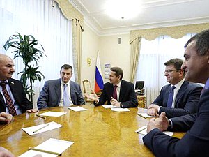 Председатель Госдумы Сергей Нарышкин встретился с лидерами ведущих политических партий Южной Осетии