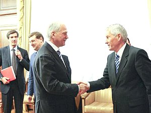 Состоялась встреча Председателя Государственной Думы Бориса Грызлова с Генеральным секретарем Совета Европы Турбьёрном Ягландом