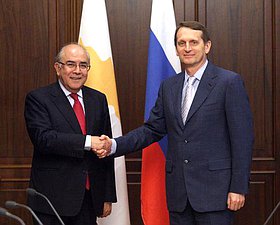 Председатель Госдумы встретился с Председателем Палаты представителей Республики Кипр 