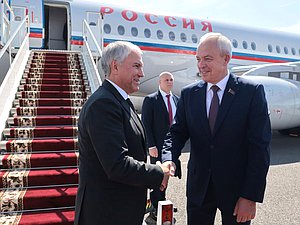 Председатель Государственной Думы Вячеслав Володин и Председатель Палаты представителей Национального собрания Республики Беларусь Игорь Сергеенко