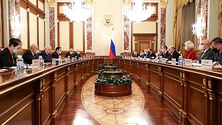 Встреча Председателя Правительства РФ Михаила Мишустина с членами фракции «Справедливая Россия — За правду»
