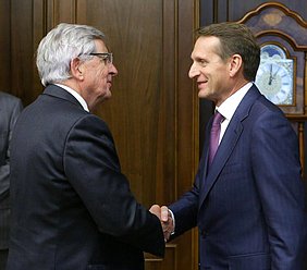   Встреча Сергея Нарышкина с Жаном-Пьером Шеверманом, специальным представителем правительства Франции.