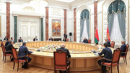 Встреча Председателя Государственной Думы Вячеслава Володина с Президентом Республики Беларусь Александром Лукашенко