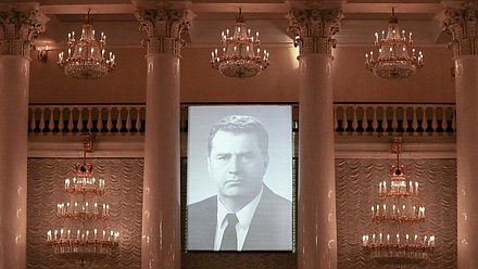 Церемония прощания с руководителем фракции ЛДПР Владимиром Жириновским