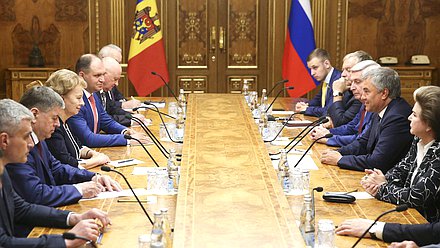 Meeting of Chairman of the State Duma Viacheslav Volodin and Chairwoman of the Parliament of the Republic of Moldova Zinaida Greceanîi