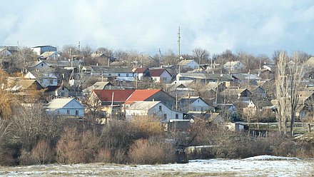 зима деревня село жилье природа