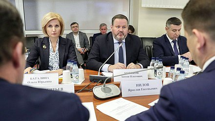 Министр труда и социальной защиты РФ Антон Котяков и Заместитель Министра Ольга Баталина