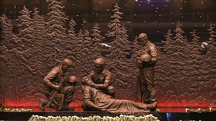 Церемония открытия Мемориального комплекса и Музея боевых подвигов героев зарубежной военной операции