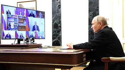 Совещание с постоянными членами Совета Безопасности РФ. Фото: kremlin.ru