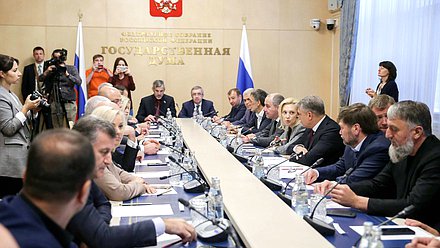 Встреча заместителя Председателя Государственной Думы Ольги Тимофеевой с Полномочным представителем Президента РФ в Северо-Кавказском федеральном округе Александром Матовниковым