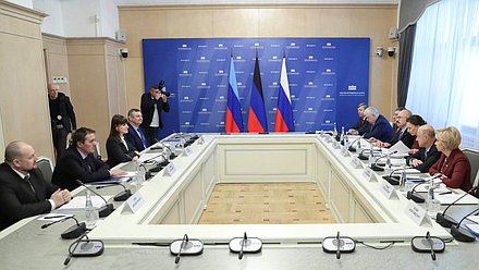 Встреча представителей ДНР и ЛНР с членами Правительства РФ и депутатами Государственной Думы