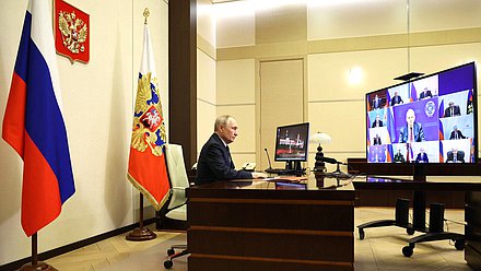 Совещание с постоянными членами Совета Безопасности. Фото: kremlin.ru