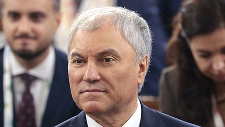 Председатель Государственной Думы Вячеслав Володин. XII Международный Парламентский форум БРИКС