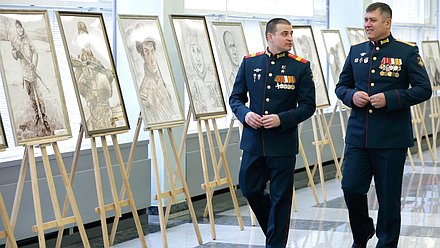 Церемония открытия выставки работ героев специальной военной операции «Портрет героя»