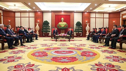 Meeting of Chairman of the State Duma Viacheslav Volodin and General Secretary of the Central Committee of the Communist Party of Vietnam, President of the Socialist Republic of Vietnam Nguyễn Phú Trọng