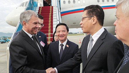 Visita oficial del Jefe de la Duma Estatal, Vyacheslav Volodin, a la República Socialista de Vietnam