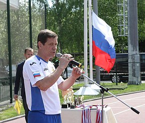  Ежегодный турнир по футболу между командами фракций Государственной Думы. Александр Жуков.