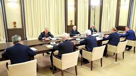 Встреча Президента России с руководителями политических фракций ГД