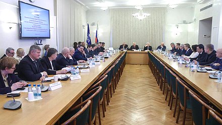 Заседание Комитета по безопасности и противодействию коррупции с участием Министра внутренних дел РФ Владимира Колокольцева