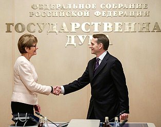 Встреча представителей делегации России в ПАСЕ с Президентским комитетом Парламентской ассамблеи Совета Европы.